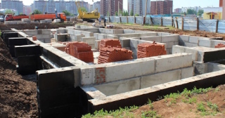 Фундаменты промышленных зданий в Вятских Полянах цена от 24372 руб. - заказать строительство фундамента промздания под стальные колонны